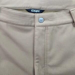 CQR Mens Khaki Tactical Outdoor Hiking Pants‎ 36W/29L Relaxed Fit Zip Pockets